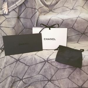 Brand new Chanel gift box bag pouch envelope